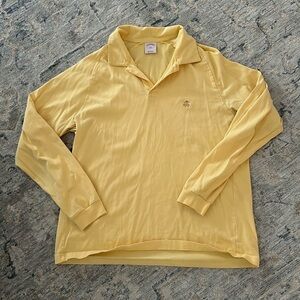 Brooks brothers long sleeves yellow polo